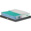 GEEMMA s.r.l. GEEMMA® Materasso singolo 80X190 Molle Insacchettate e Memory H27 - Dispositivo Medico, Doppio Lato Comfort/Semirigido, Ortopedico per Mal di Schiena, Tessuto Anallergico - HYBRID MEMORY MED PRO
