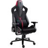 KRAKEN CHAIRS Sedia Gaming Tessuto Similpelle Ergonomica - Rosso Poltrona Gaming Premium Con Effetto Alcantara, Memory Foam, Braccioli 4D, Schienale 180°, Portata 150 kg