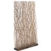 CREEDWOOD Bello PARAVENT Kinki | 110x70x17cm, divisorio in Legno di salice | ramoscello, Schermo, Parete divisoria Decorativa, Parete divisoria Mobile, Elemento Decorativo in salice | Colore: Grigio
