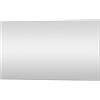 Inbagno Specchio Bagno Senza Cornice a Filo Lucido, 100x70 cm Installazione Reversibile, Completo di staffe