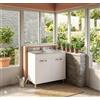 Linea Azzurra Sottolavello 80 SOLO MOBILE Cucina con 2 Ante in Legno Made in Italy H85xL80xP50cm Facile da Montare