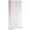 Sarmog Kit Armadio con 2 ante, Armadio salvaspazio, Armadio camera da letto, Design contemporaneo, Armadio salvaspazio H190 L83 P29 (Senza specchio, Bianco fiammato/Bianco fiammato)