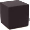 Avalon - Pouf Poggiapiedi Rigido CUBO Mamba Ignifugo Classe 1IM in Ecopelle Nautica, Puff Poggiapiedi, Seduta da Interno ed Esterno, Professionale Comodo Impermeabile, Made in IT(35cm-Testa di moro)