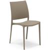 REDÒKASA Sedia in polipropilene MOON impilabile resistente ai raggi UV design moderno per sala da pranzo (Tortora, 1)