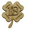 DLM Bomboniere DLM-27251 (Kit 12 Pezzi) Calamita Magnete Segnaposto Quadrifoglio 18 Compleanno Diciottesimo Portafortuna bomboniera