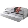 AVANTI TRENDSTORE Nele - Letto con funzione estraibile in laminato, disponibile in due colori, lettino moderno con due superfici di appoggio. Dimensioni: LAP 96x64x206 cm
