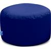 Bruni Pouf L in blu reale, pouf rotondo, per interni ed esterni, ideale come poggiapiedi, per yoga, meditazione, prodotto in Germania