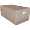 POKAR Fodera per Materasso Pieghevole da Campeggio Materassino Materasso Auto Lettino da Viaggio Letto da Campeggio 120 x 195 x 15 cm, Beige