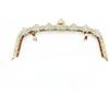 LIUCHUCHU Chiusura Per Borsa Clic Clac 22CM Arco di moda Fiore Diamante Metallo Creazione di telaio for borsa con chiusura a bacio for borsa con chiusura a frizione for gli accessori della borsa(22CM lightgold)