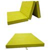 Odolplusz Materasso pieghevole compatibile con VW Caddy 3,4,5 | Materasso pieghevole in 3 parti | 120 x 200 cm | dormire in auto (Lime)