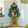 RELAX4LIFE Libreria Scaffale per Bambini, a Forma di Albero, Libreria Angolare Salvaspazio a 5 Livelli, Espositore per Camera da Letto, Sala Giochi e Asilo