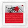 Lupia - Quadro mattonella Ceramica Modern White 29x29 cm con significato del Nome Sara