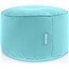Green Bean© Sgabello a sacco 25x45cm con imbottitura in perle EPS Pouf Cuscino Poggiapiedi per poltrona a sacco Cuscino per pavimento bambini e adulti solleva le gambe siediti Acquamarina