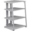 Vicco Ripiano portaoggetti Tonar, Grigio, 61 x 78 cm 4 ripiani aperti, adatto per la conservazione di dispositivi Hi-Fi e apparecchi multimediali
