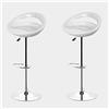 Turefans 2/4 x Sgabelli da Bar in plastica ABS, Rotazione a 360 °, Regolabile in Altezza, per Bar, Studio, Cucina