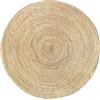 HAMID - Tappeto in Juta Alhambra, 100% Fibra di Iuta Naturale, Tappeto Morbido e ad Alta Resistenza, Tessuto a Mano, Soggiorno, Camera da Letto, Tappeto Corridoio, Naturale (250x250cm)