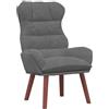 vidaXL poltrona Grigio scuro 69 x 74 x 93 cm Velluto, Poltrona elegante per il soggiorno, comoda in velluto, resistente, ideale per leggere e rilassarsi