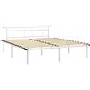 vidaXL Giroletto Bianco in Metallo 200x200 cm