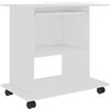 vidaXL Scrivania per Computer Bianca 80x50x75 cm in Legno Multistrato