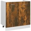 vidaXL Mobile Sottolavello "Lyon" Rovere Fumo 80x46x81,5 cm