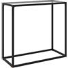vidaXL Tavolo Consolle Trasparente 80x35x75 cm in Vetro Temperato