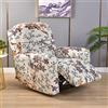 FANSU Copripoltrona Relax Reclinabile Elettrica Universale, Fiori Classici retrò 1 Posto Copripoltrona Reclinabile Elasticizzato Coprisedile con Tasche, Fodere per Poltrona Relax (Giglio)