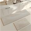 Hixingo Tappeto Cucina in Diatomite, Passatoia Cucina Antiscivolo Lavabile Tappeti da Cucina, Tappeto da Cucina Tappeto da Bagno Tappetino per Doccia, Design Moderno (45x120cm,Pietra)