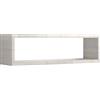 MODULARREDO | REGOLO Mensola da Muro, Pensile Bagno, Mensola da Parete, Scaffale da Parete, 60x17 p15.5 cm, Rovere Grigio - Made in Italy