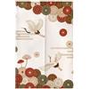 Surwin Noren Giapponese Tenda da Porta in Lino, Giapponese Noren Divisorie Lunga Tappezzeria per Cucina Ristorante Negozio Doorway Decorazione (90x200cm,Fiore)