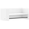 vidaXL Scaffale a Parete Bianco 70,5x35x30,5 cm in Legno Multistrato, mensola a cubo da parete, scaffale a parete, scaffale pensile, scaffale a muro