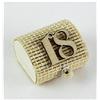 DLM Bomboniere DLM29095 (Kit 12 Pezzi) Scatolina Scatola Portaconfetti in Bambu 18 Diciottesimo Bianco Compleanno bambù Confettata Segnaposto bomboniera Regalo