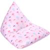 Ready Steady Bed Poltrona a Sacco da Bambino 96x120x96cm, Comodi Piramide Forma Pouf con Riempimento, Beanbag Morbida per la Stanza dei Giochi (Arcobaleno)