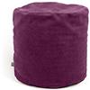 ARKETICOM Soft Chill Pouf Sacco Poggiapiedi Morbido Rotondo Sfoderabile Puff da Salotto 42x42 Viola Gelso