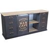 milani home MilaniHome.it - Madia Industrial in Metallo cm 164,5x40x74,5 HDI coloreMarrone