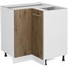 Vicco Mobile ad angolo cucina R-Line, Rovere artigianale, 75.6 cm