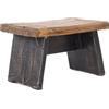 DESIGN DELIGHTS Sgabello in legno massiccio riciclato, 18,5 x 29 x 19,5 cm, stile shabby chic