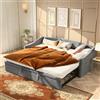 SAOOZBE Divano letto allungabile 90/180x200 cm, letto da giorno allungabile con cuscini, divano letto, letto allungabile con rete, letto multifunzionale, letto funzionale, daybed per soggiorno e camera da