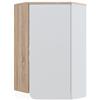 Vicco Pensile angolare Karen, Sonoma/Bianco, 42.4 x 75 cm, per montaggio a parete e combinabile con altri moduli Karen