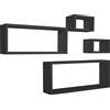 MODULARREDO SET4 CUBI ARREDO MERLINO NERO