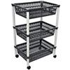 Heidrun carrello con ruote 3 cestini Guapissimo, Colori Assortiti