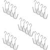 Generico 20 Pezzi Portascarpe Asciugatura Doppio Gancio Acciaio Inossidabile Resistente Supporto U-shaped per Scarpe da Ginnastica Pantofole Organizzatore Salvaspazio per Casa Balcone