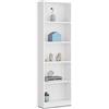 Habitdesign 13Casa - Hugo B2 - Libreria. Dim: 52x25x180 h cm. Col: Bianco. Mat: Melamina.