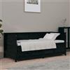 Generico Dormeuse Nera 75x190 cm in Legno Massello di Pino,Letti e Accessori,Letti e telai per letti-820920