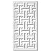 Generic Quadro Traforato per Arredamento Modello Trama - Pannello in PVC Traforato - Parasole Colore Bianco 47X94 CM