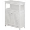 Vicco Mobiletto bagno Riad, Bianco, 60 x 80 cm con ante e vano a giorno, per montaggio a parete per riporre accessori da bagno