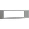 MODULARREDO | REGOLO Mensola da Muro, Pensile Bagno, Mensola da Parete, Scaffale da Parete, 60x17 p15.5 cm, Grigio Sasso - Made in Italy