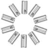 JOINPAYA Fermacorda in Metallo Argento Chiusura Resistente per Zaini e Borse 10 Pezzi Serracordini Decorativi e Multifunzionali per Uso DIY