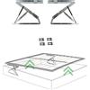 P17- ALZARETE GET-UP Letto Matrimoniale Meccanismo Sollevamento Orizzontale | Kit Completo: 2 Trapezi + 2 Pistoni a Gas 1100N + 4 Clips + 8 Viti + 2 Staffe L + 2 Cavallotti