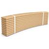 Cortassa Soluko Listelli Curvati in Legno di Faggio 79 cm Kit 10 Pezzi | Ricambio per rete letto, 79×6,7×0,8 cm, Resistenti e flessibili, Legno di faggio