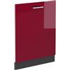 Vicco Pannello frontale R-Line, Rosso lucido, 60 cm senza piano di lavoro, per la libera combinazione all'interno di sistemi cucina modulari